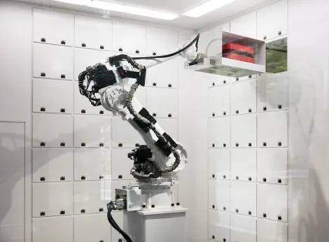 Un brazo robótico se encarga del equipaje.