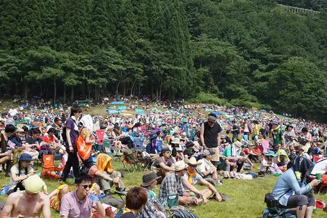 L'ambiance au Fuji Rock Festival. L'ambiance au Fuji Rock Festival.