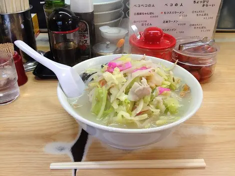 Le champon, une forme de ramen propre à Nagasaki. Le champon, une forme de ramen propre à Nagasaki.