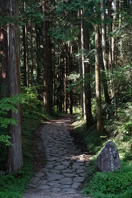 La route de Nakasendo entre Magome et Tsumago.