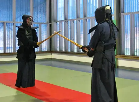 Des pratiquants du kendo