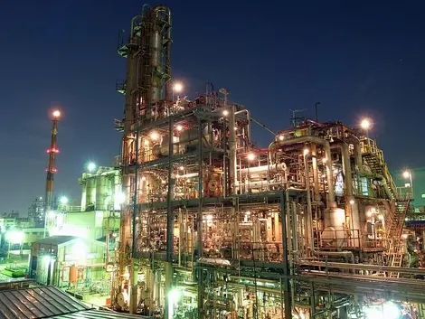 La zone industrielle Keihin près de Tokyo. La zone industrielle Keihin près de Tokyo.