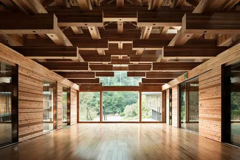Inside the Yusuhara Wooden Bridge Museum Inside the Yusuhara Wooden Bridge Museum