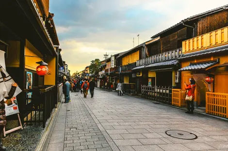 Hanamikoji, le coeur du quartier de Gion Hanamikoji, le coeur du quartier de Gion