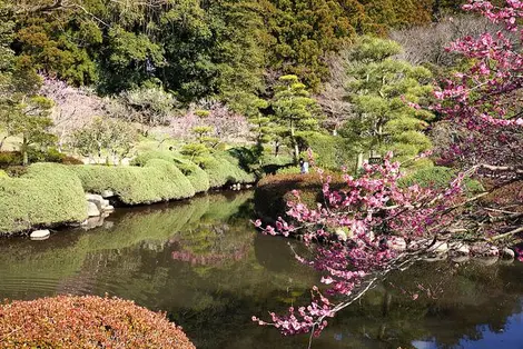 Kairaku-en's pond