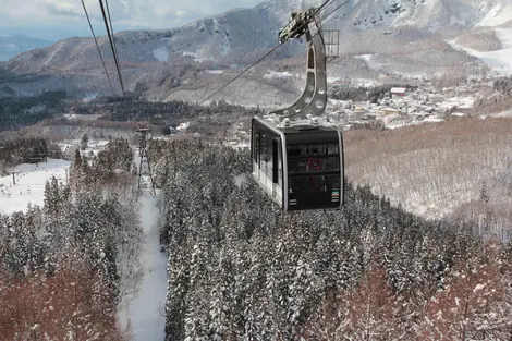 Depuis le téléphérique n°3 qui monte au sommet 