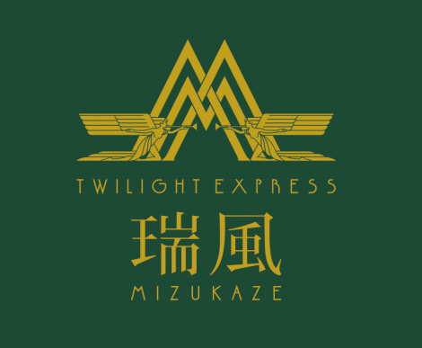 The logo of the new luxury train Twilight Express Mizukaze 