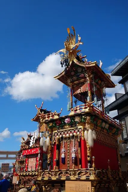 Les chars lors du festival Takayama matsuri