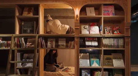 Les cabines de "Books and Bed" Les cabines de "Books and Bed"