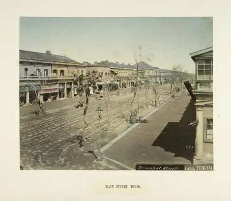 Rue de Ginza, Tokyo - Kusakabe Kimbei