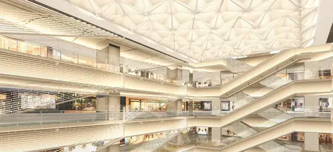 Le design intérieur du centre commercial GINZA SIX, réalisé par le français Gwenael Nicolas Le design intérieur du centre commercial GINZA SIX, réalisé par le français Gwenael Nicolas