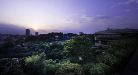 Le jardin de l'hôtel Chinsanzo à Tokyo