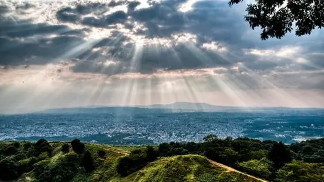 Vista de Nara desde el Monte Wakakusa.