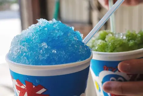 Crushed ice kakigori, a refreshing treat in the summer! Crushed ice kakigori, a refreshing treat in the summer!