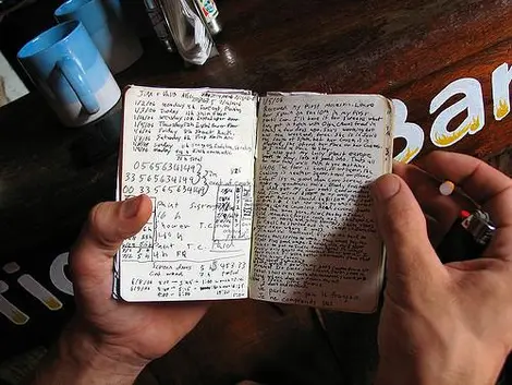 Un joli carnet est idéal pour tenir son journal de voyage