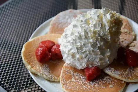 Les pancakes de chez Egg's and Things à Shibuya, Tokyo Les pancakes de chez Egg's and Things à Shibuya, Tokyo