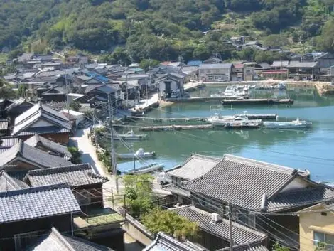 Un village typique de l'île de Manabe shima 