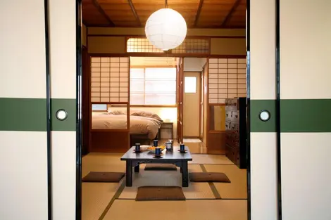 La maison "Machiya" dans le quartier Ginkakuji à Kyoto La maison "Machiya" dans le quartier Ginkakuji à Kyoto