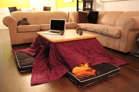 Kotatsu, la table basse chauffante