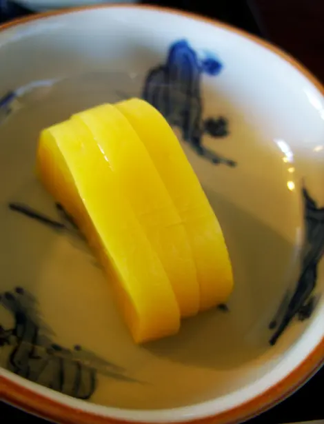 Tranches de daikon façon takuan