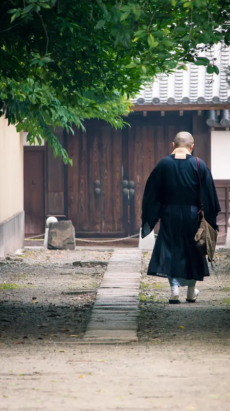 Un moine du temple Shofuku-ji 