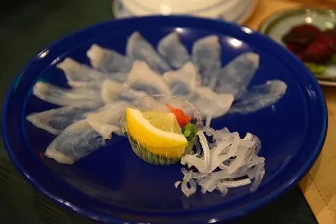 Fugu sashimi