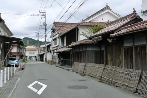 Une rue traditionnelle de Saijo, à l'est d'Hiroshima