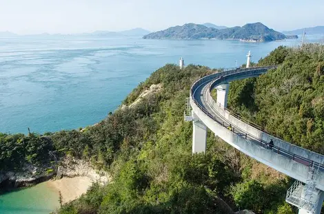 La piste cyclable de Shimanami Kaido, entre Onomichi et Ehime