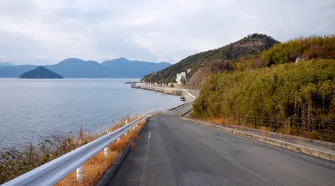 Sur la piste cyclable Shimanami Kaido, circuit Eta-jima