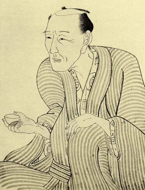 Portrait de JIPPENSHA Ikkû, auteur du roman d'aventure "A pied sur le Tokaido" Portrait de JIPPENSHA Ikkû, auteur du roman d'aventure "A pied sur le Tokaido"