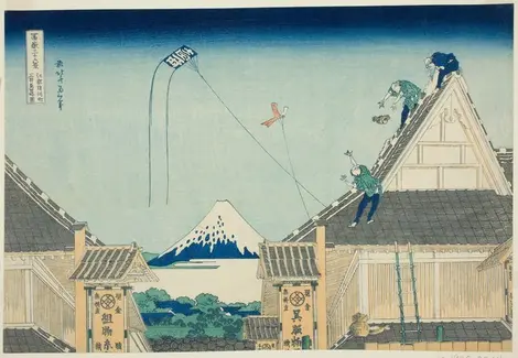 magasins- surugacho-edo-hokusai magasins- surugacho-edo-hokusai
