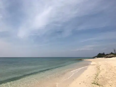 A tan solo una hora de Nara, puedes encontrar hermosas playas en el pueblo Yomitan.