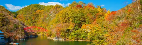Vallée de Taishaku aux couleurs d'automne Vallée de Taishaku aux couleurs d'automne