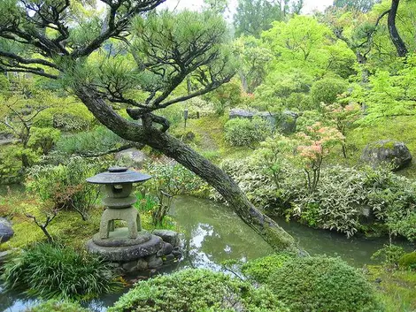 Lampe de pierre dans le jardin Yoshiki-en Lampe de pierre dans le jardin Yoshiki-en
