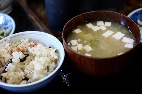Soupe miso et riz Soupe miso et riz