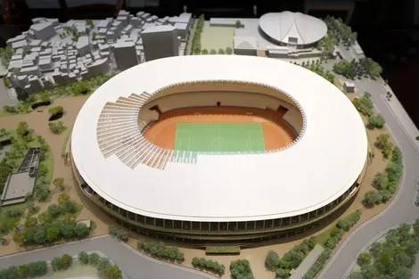 Maquette du stade vue du ciel