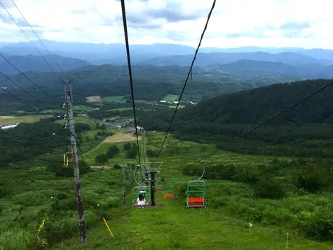 Le télésiège du mont Sanbe