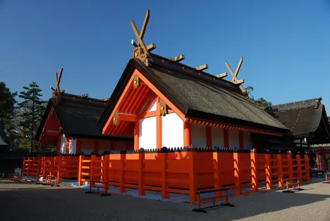 Intérieur du sanctuaire Sumiyoshi Taisha Intérieur du sanctuaire Sumiyoshi Taisha