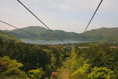 Vue depuis le téléphérique d'Hakone Vue depuis le téléphérique d'Hakone