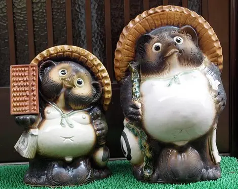 Statues de tanuki Statues de tanuki