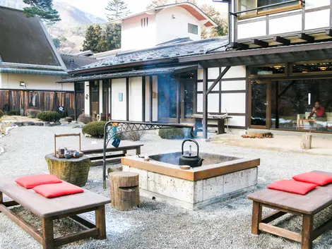 Itamuro onsen, Daikokuya, l'espace pour le thé Itamuro onsen, Daikokuya, l'espace pour le thé