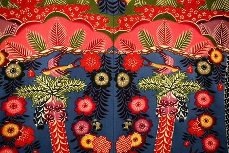 Okinawa Bingata fabric Okinawa Bingata fabric