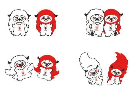 Dessins des mascottes Ren et G Dessins des mascottes Ren et G