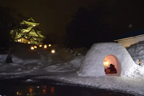 Un kamakura du festival de Yokote