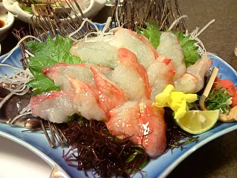 Crab Sashimi Sashimi de crabe
