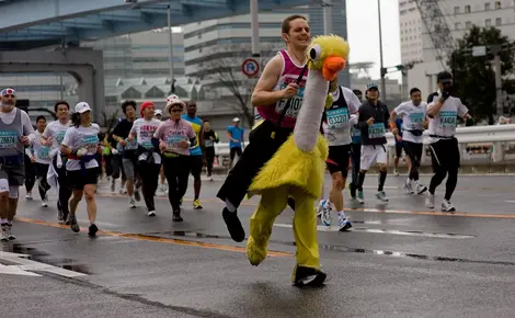 Un costume original pour courir Un costume original pour courir