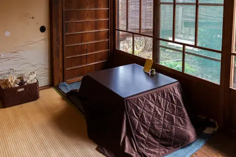 kotatsu in Tsubame cafe, Kamakura