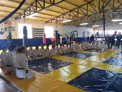 Une classe de judo