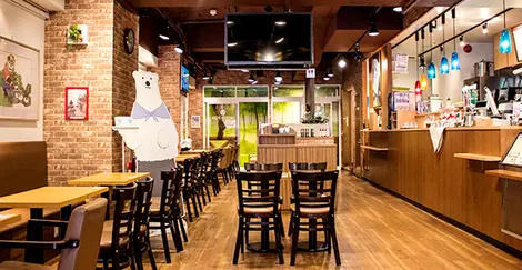 Intérieur du café Intérieur du café