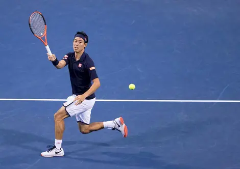 Le champion de tennis Kei Nishikori Le champion de tennis Kei Nishikori